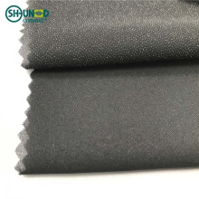 High quality double dot pa coating stretch woven fusible interlining adhesive plain weave stretch interfacing for lady dress